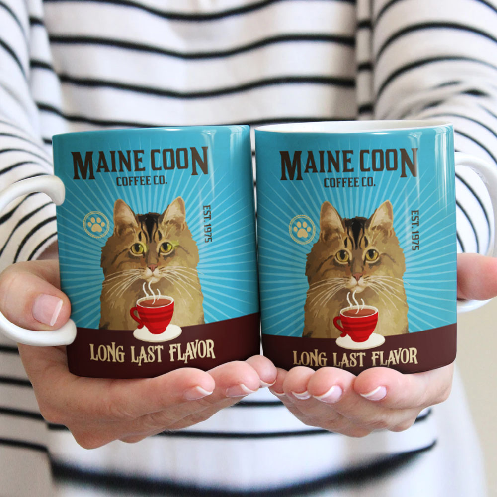 Maine Coon Cat Coffee Company Mug MR1304 67O58 Eviral Store