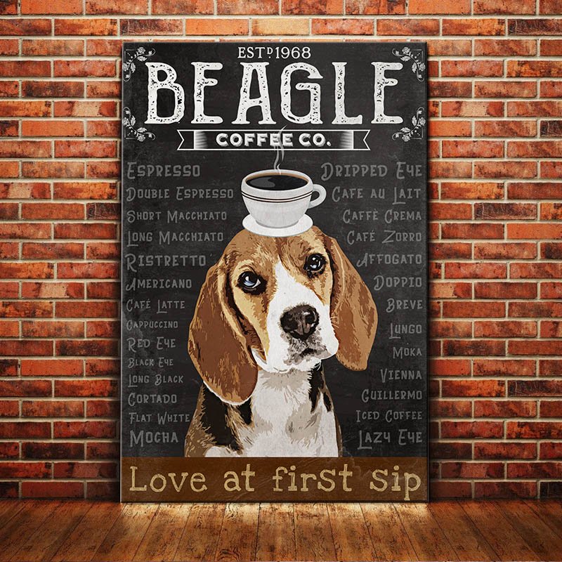 Beagle Dog Canvas Print Wall Art Beagle Dog Canvas Print