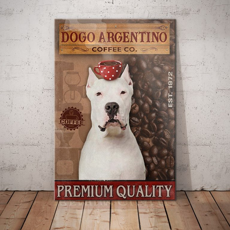 Dogo Argentino Dog Coffee Company Canvas FB2802 73O50
