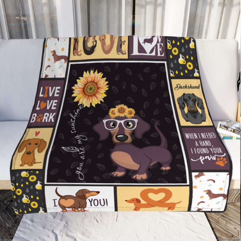 Dachshund Dog Fleece Blanket AU0603 95O47 – Eviral Store