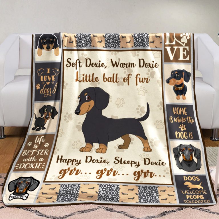 Dachshund Dog Fleece Blanket OCT0301 81O52 Eviral Store