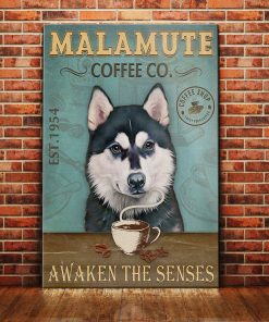 Alaskan Malamute Dog Canvas