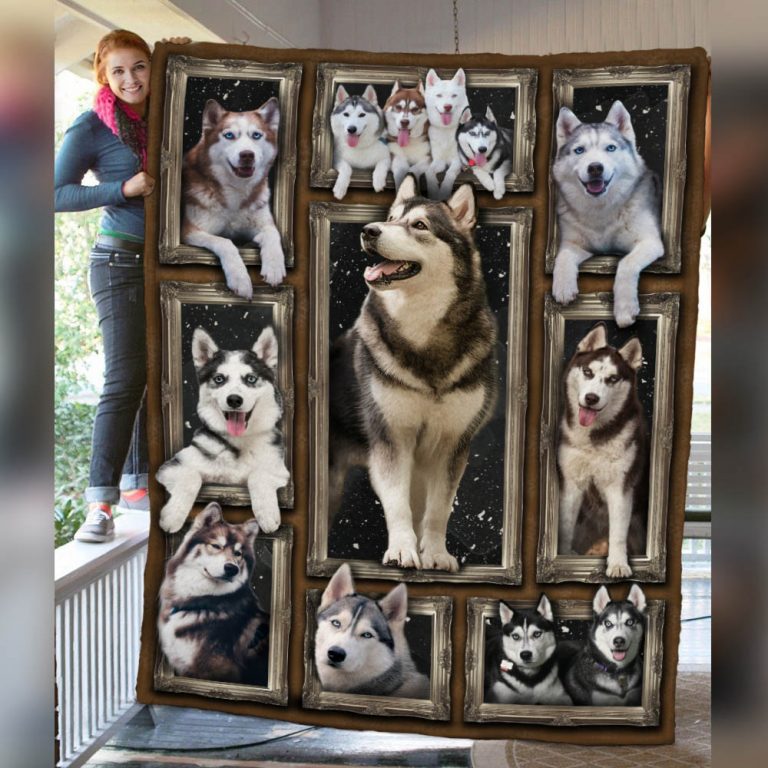 Siberian Husky Dog Fleece Blanket NOV2902 81O60 Eviral Store