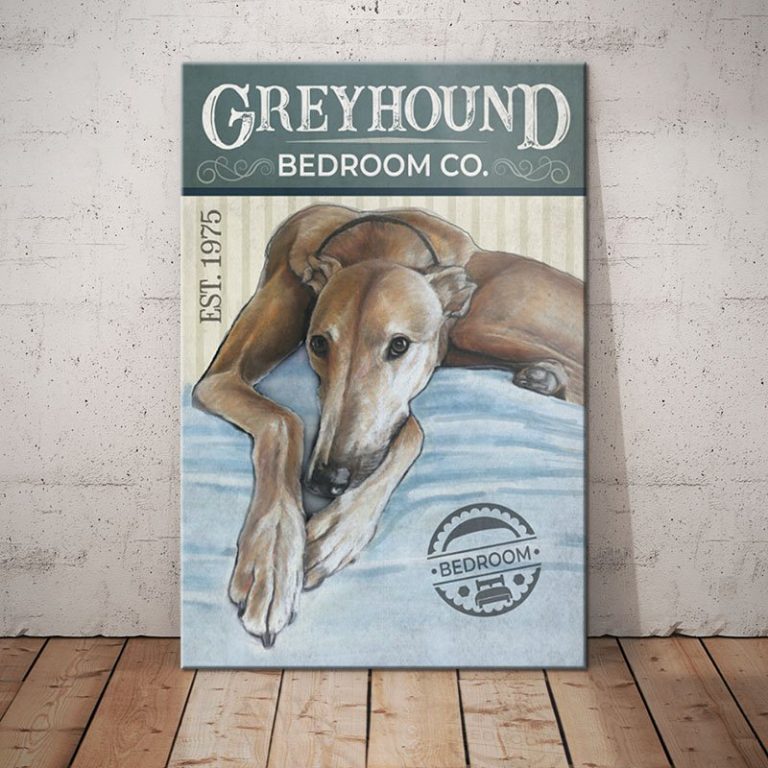 Greyhound Dog Bedroom Company Canvas MR0404 73O34