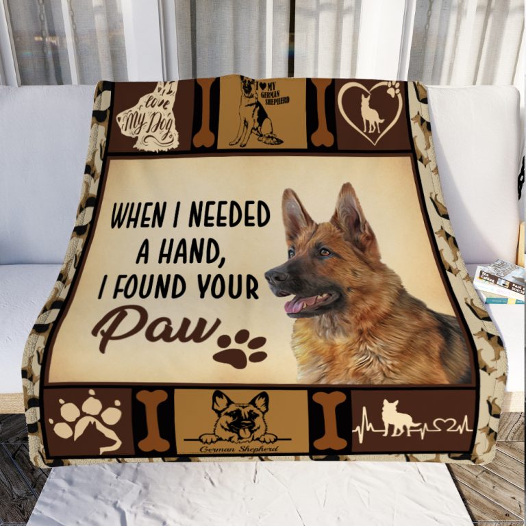 German Shepherd Dog Fleece Blanket AU0502 95O34 Eviral Store