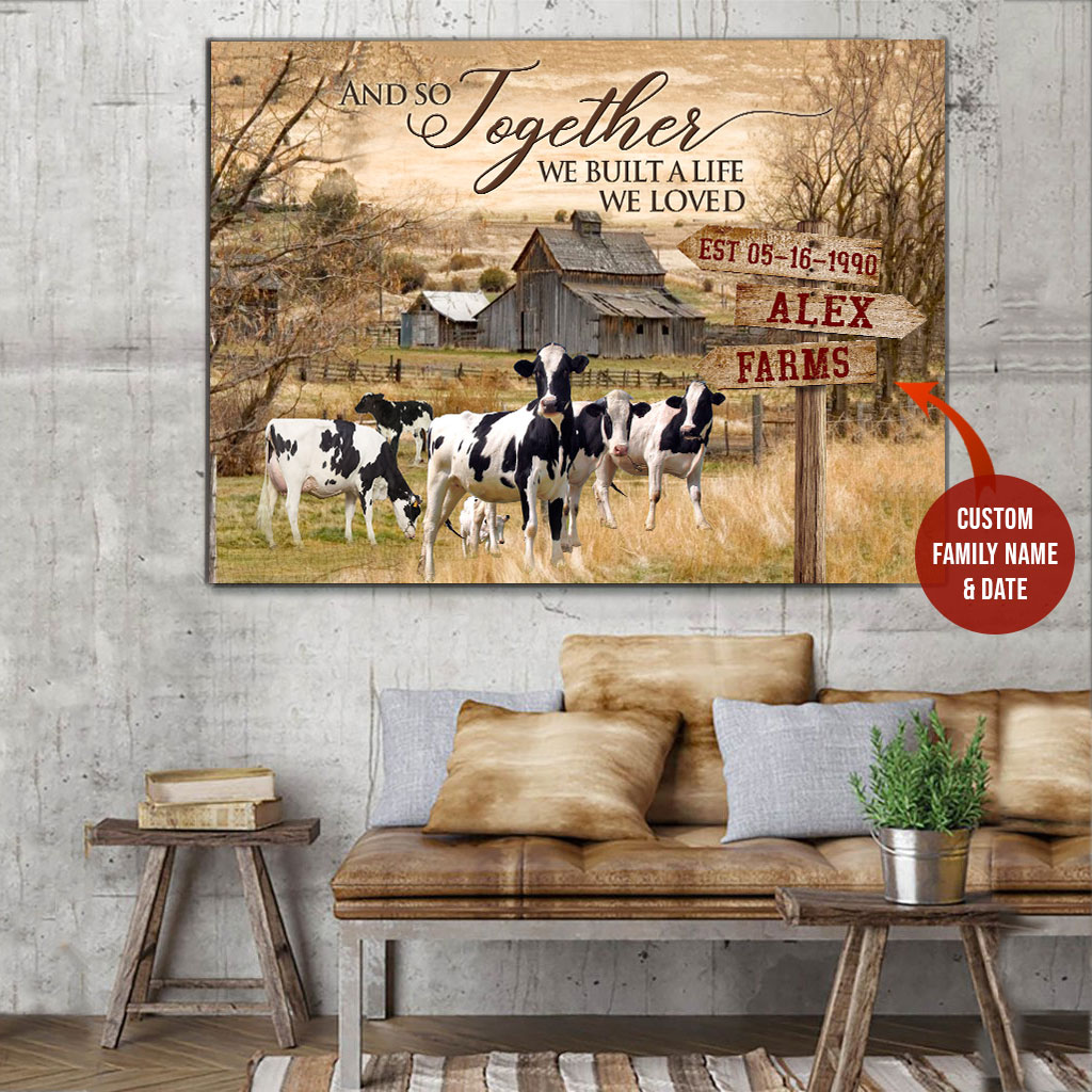 Cow Farm To My Daughter From Dad Art Print Poster Indoor Home Decoration Gift