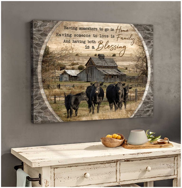 Eviralstore – Dairy Cattle Cow canvas wall art – Top 10 Beautiful ...