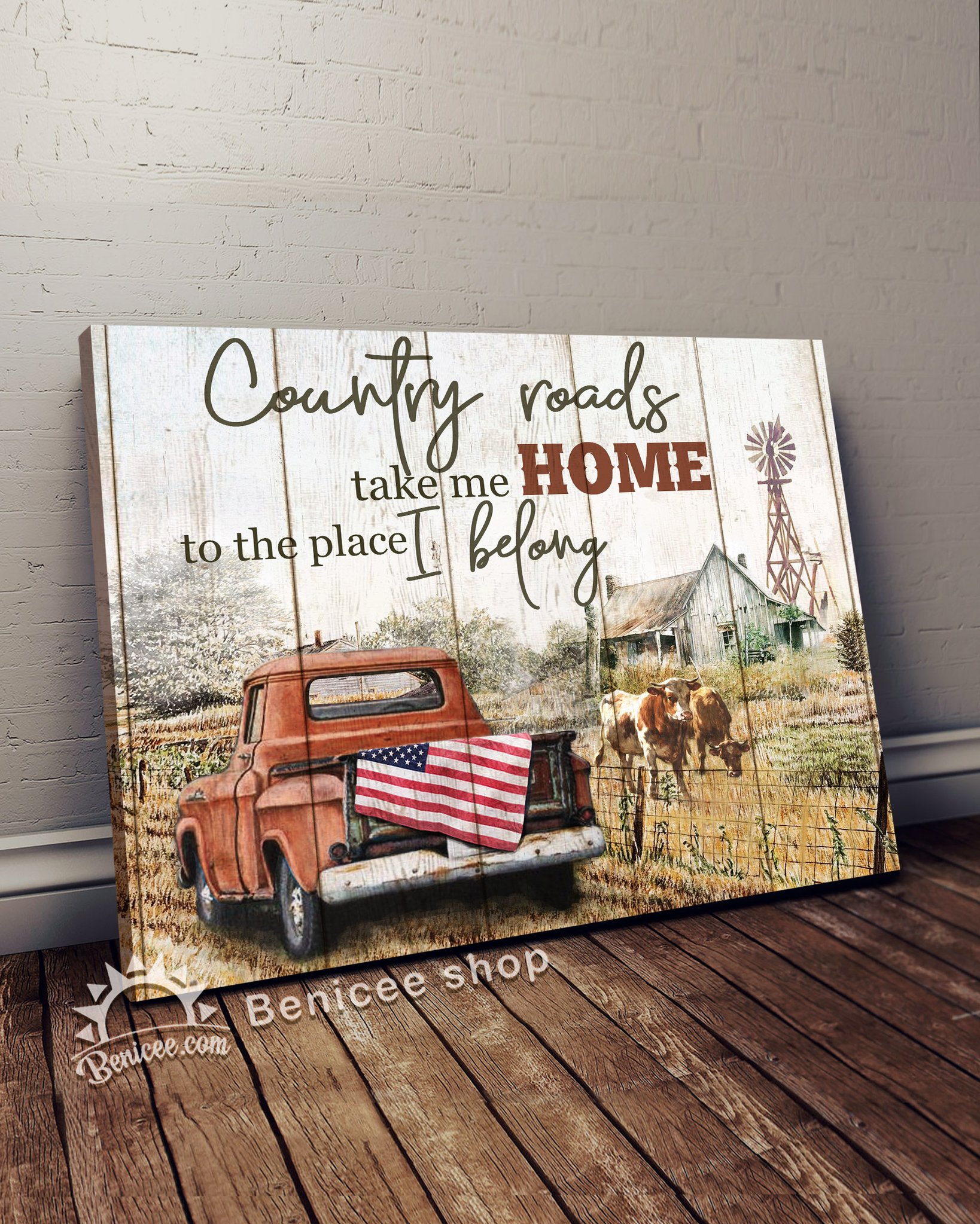 FAMILY COUNTRY ROADS TAKE ME HOME WALL ART CANVAS – Eviral Store