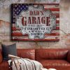 Personalized Dad Garage If Dad Can't Fix Sign For Dad Canvas Print