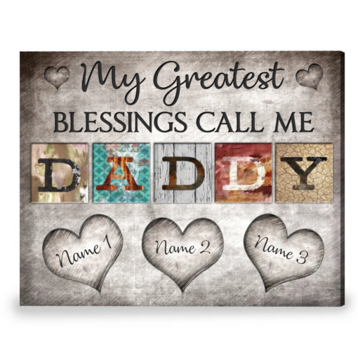 Customized Gift For Dad Meaningful Father’s Day Gift Canvas Print